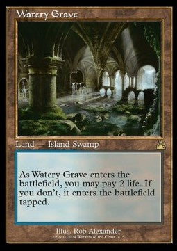 Watery Grave (V.2) - Ravnica Remastered: Extras (Rare) [XRVR-415]