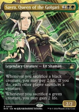 Savra, Queen of the Golgari (V.2) - Ravnica Remastered: Extras (Rare) [XRVR-440]