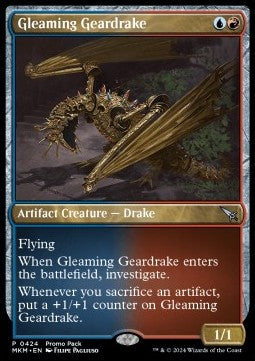 Gleaming Geardrake - Murders at Karlov Manor: Promos (Uncommon) [PMKM-424]
