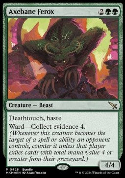 Axebane Ferox (V.3) - Murders at Karlov Manor: Promos (Rare) [PMKM-428]