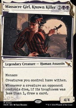 Massacre Girl, Known Killer (V.1) - Murders at Karlov Manor: Extras (Mythic) [XMKM-344]