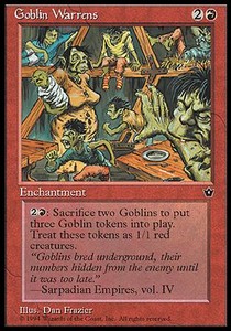 Goblin Warrens⁣ - Fallen Empires⁣ (Rare)