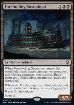 Foreboding Steamboat - Commander: Murders at Karlov Manor (Rare) [MKC-28]