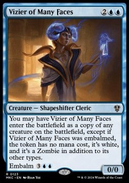 Vizier of Many Faces - Commander: Murders at Karlov Manor (Rare) [MKC-123]