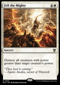 Fell the Mighty - Commander: Murders at Karlov Manor (Rare) [MKC-65]