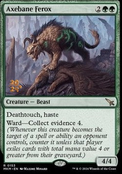 Axebane Ferox (V.1) - Murders at Karlov Manor: Promos (Rare) [PMKM-153]