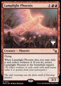 Lamplight Phoenix (V.2) - Murders at Karlov Manor: Promos (Rare) [PMKM-137]