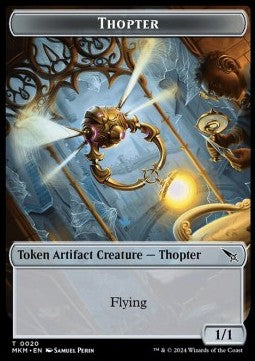 Thopter Token (Artifact 1/1) - Murders at Karlov Manor: Tokens (Token) [TMKM-T20]