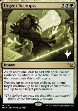 Urgent Necropsy (V.2) - Murders at Karlov Manor: Promos (Mythic) [PMKM-240]