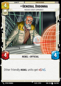 General Dodonna, Massassi Group Commander⁣ - Spark of Rebellion⁣ (Uncommon)⁣ [242]