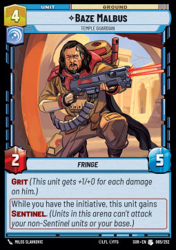Baze Malbus, Temple Guardian - Spark of Rebellion (Uncommon) [SOR-065]