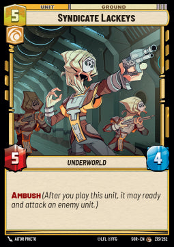 Syndicate Lackeys - Spark of Rebellion (Uncommon) [SOR-213]