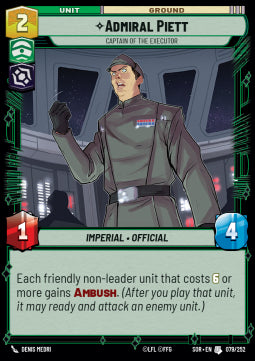 Admiral Piett, Captain of the Executor - Spark of Rebellion (Uncommon) [SOR-079]