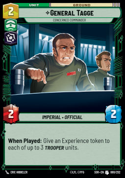 General Tagge, Concerned Commander - Spark of Rebellion (Uncommon) [SOR-080]