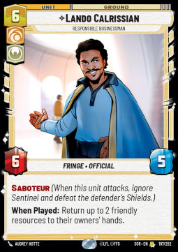 Lando Calrissian, Responsible Businessman⁣ - Spark of Rebellion⁣ (Rare)⁣ [197]