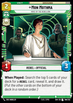 Mon Mothma, Voice Of The Rebellion - Spark of Rebellion (Uncommon) [SOR-096]