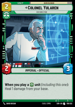 Colonel Yularen, ISB Director - Spark of Rebellion (Uncommon) [SOR-109]