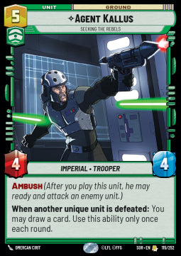 Agent Kallus, Seeking the Rebels⁣ - Spark of Rebellion⁣ (Rare)⁣ [115]