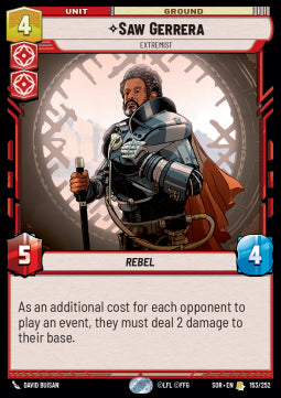 Saw Gerrera, Extremist⁣ - Spark of Rebellion⁣ (Rare)⁣ [153]