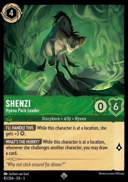 Shenzi - Hyena Pack Leader⁣ - Into the Inklands⁣ (Super Rare)⁣ [85]