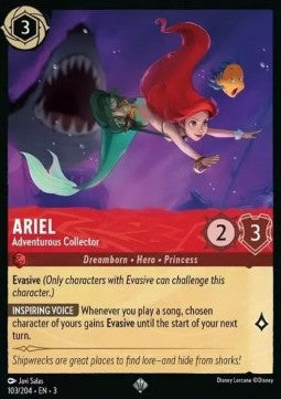 Ariel - Adventurous Collector⁣ - Into the Inklands⁣ (Super Rare)⁣ [103]