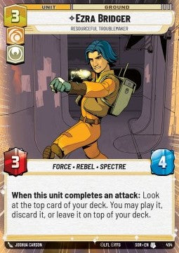 Ezra Bridger, Resourceful Troublemaker - Spark of Rebellion: Extras (Uncommon) [XSOR-454]