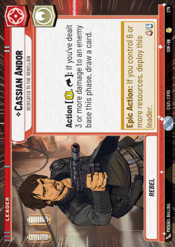 Cassian Andor, Dedicated to the Rebellion (V.1)⁣ - Spark of Rebellion: Extras⁣ (Rare)⁣ [279]