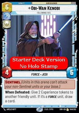 Obi-Wan Kenobi, Following Fate (V.2) - Spark of Rebellion (Rare) [SOR-049]