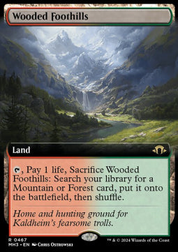 Wooded Foothills (V.3)⁣ - Modern Horizons 3: Extras⁣ (Rare)⁣ [467]