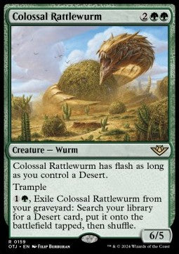 Colossal Rattlewurm - Outlaws of Thunder Junction (Rare) [OTJ-159]