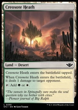 Creosote Heath - Outlaws of Thunder Junction (Land) [OTJ-255]