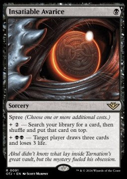 Insatiable Avarice - Outlaws of Thunder Junction (Rare) [OTJ-91]