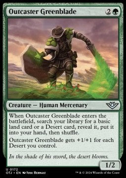 Outcaster Greenblade - Outlaws of Thunder Junction (Uncommon) [OTJ-172]