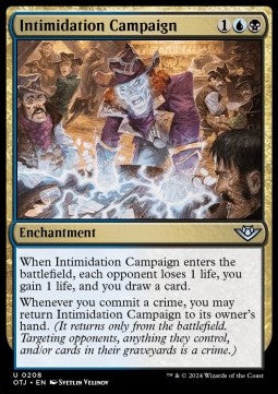 Intimidation Campaign - Outlaws of Thunder Junction (Uncommon) [OTJ-208]