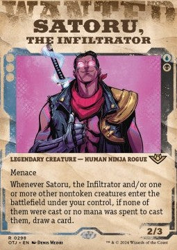 Satoru, the Infiltrator⁣ - Outlaws of Thunder Junction: Extras⁣ (Rare)⁣ [298]
