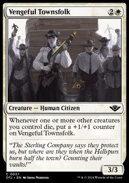 Vengeful Townsfolk - Outlaws of Thunder Junction (Common) [OTJ-37]