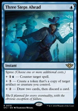 Three Steps Ahead - Outlaws of Thunder Junction (Rare) [OTJ-75]