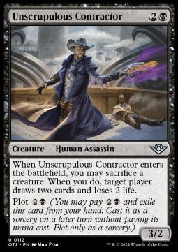 Unscrupulous Contractor - Outlaws of Thunder Junction (Uncommon) [OTJ-112]