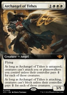 Archangel of Tithes⁣ - Outlaws of Thunder Junction: Extras⁣ (Mythic)⁣ [308]