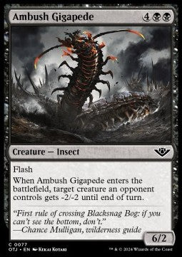 Ambush Gigapede - Outlaws of Thunder Junction (Common) [OTJ-77]