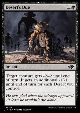 Desert's Due - Outlaws of Thunder Junction (Common) [OTJ-85]