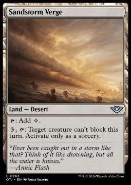 Sandstorm Verge - Outlaws of Thunder Junction (Uncommon) [OTJ-263]