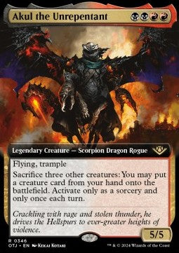 Akul the Unrepentant - Outlaws of Thunder Junction: Extras (Rare) [XOTJ-346]