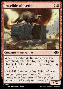 Irascible Wolverine - Outlaws of Thunder Junction (Common) [OTJ-130]