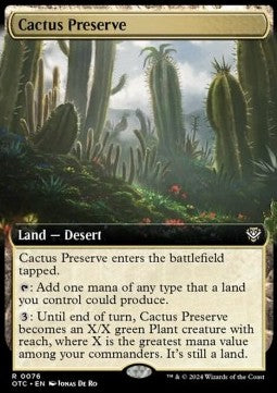 Cactus Preserve⁣ - Commander: Outlaws of Thunder Junction: Extras⁣ (Rare)⁣ [76]