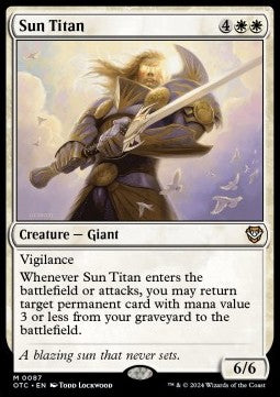 Sun Titan - Commander: Outlaws of Thunder Junction (Mythic) [OTC-87]