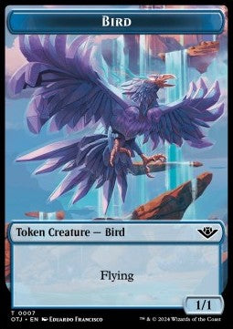 Bird Token (Blue 1/1) - Outlaws of Thunder Junction: Tokens (Token) [TOTJ-T07]