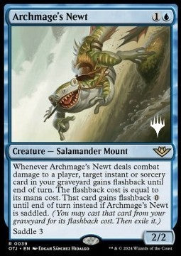 Archmage's Newt (V.2)⁣ - Outlaws of Thunder Junction: Promos⁣ (Rare)⁣ [39]