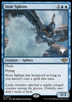 Stoic Sphinx (V.2)⁣ - Outlaws of Thunder Junction: Promos⁣ (Rare)⁣ [71]