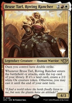 Bruse Tarl, Roving Rancher (V.2) - Outlaws of Thunder Junction: Promos (Rare) [POTJ-198]